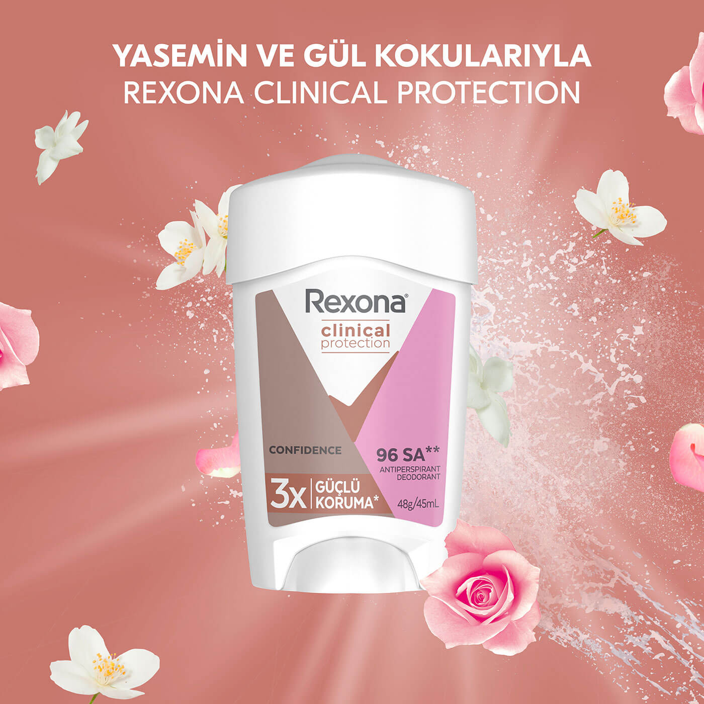 Rexona Clinical Protection Kadın Stick Deodorant Confidence 45 ml