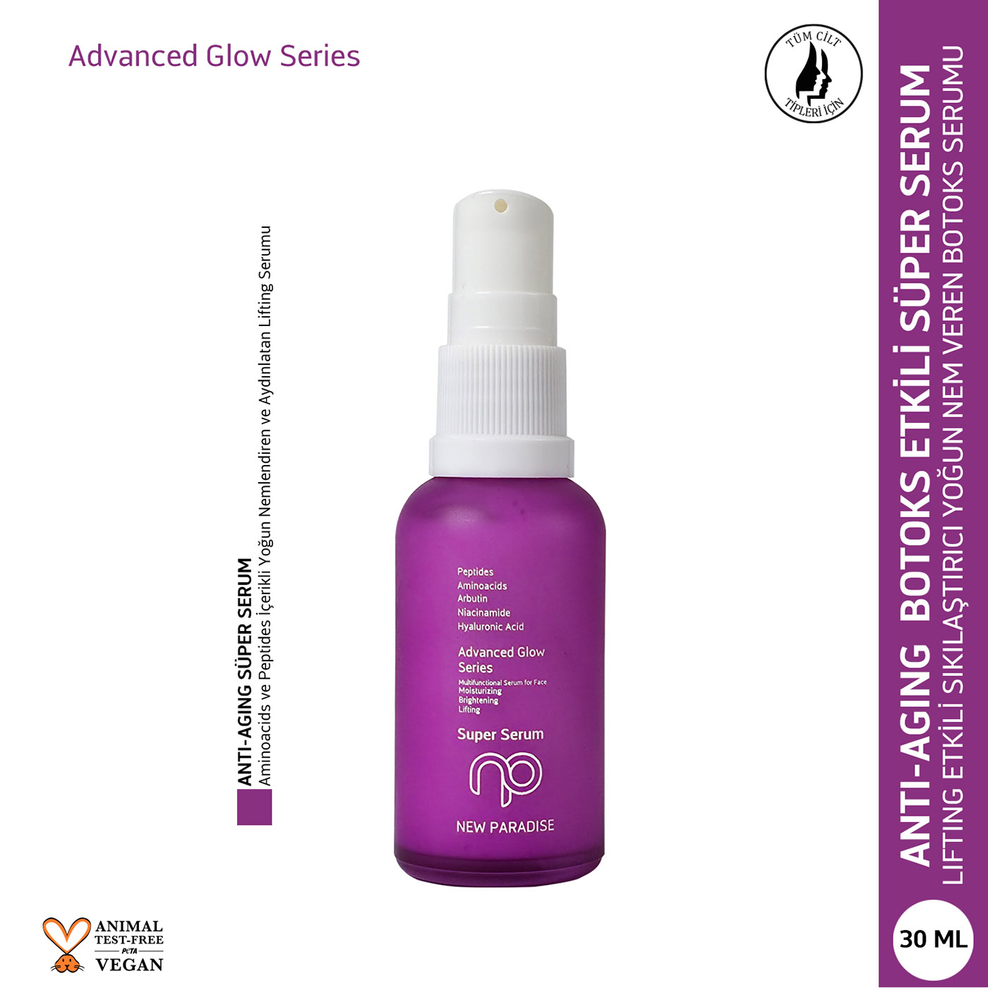 New Paradise Yoğun Nem Bombası Botoks Etkili Süper Serum 30 ml