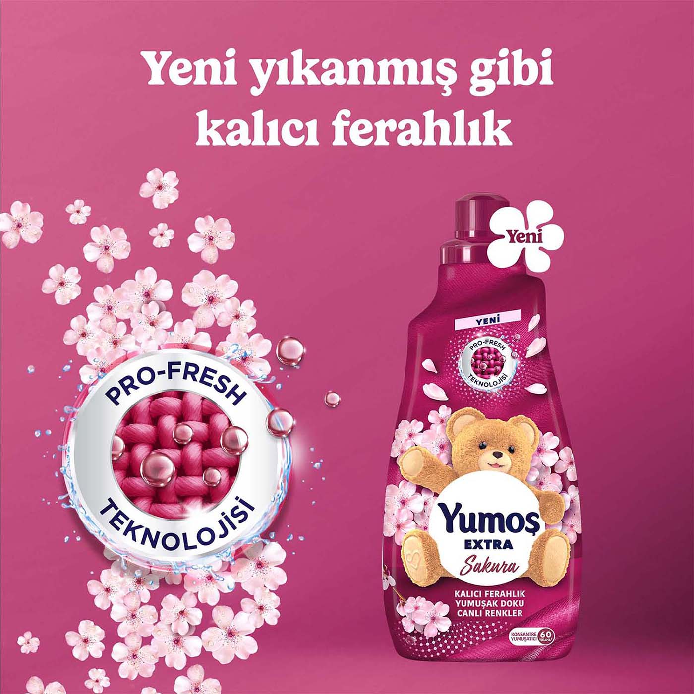 Yumoş Extra Konsantre Çamaşır Yumuşatıcı Sakura 1440 ml