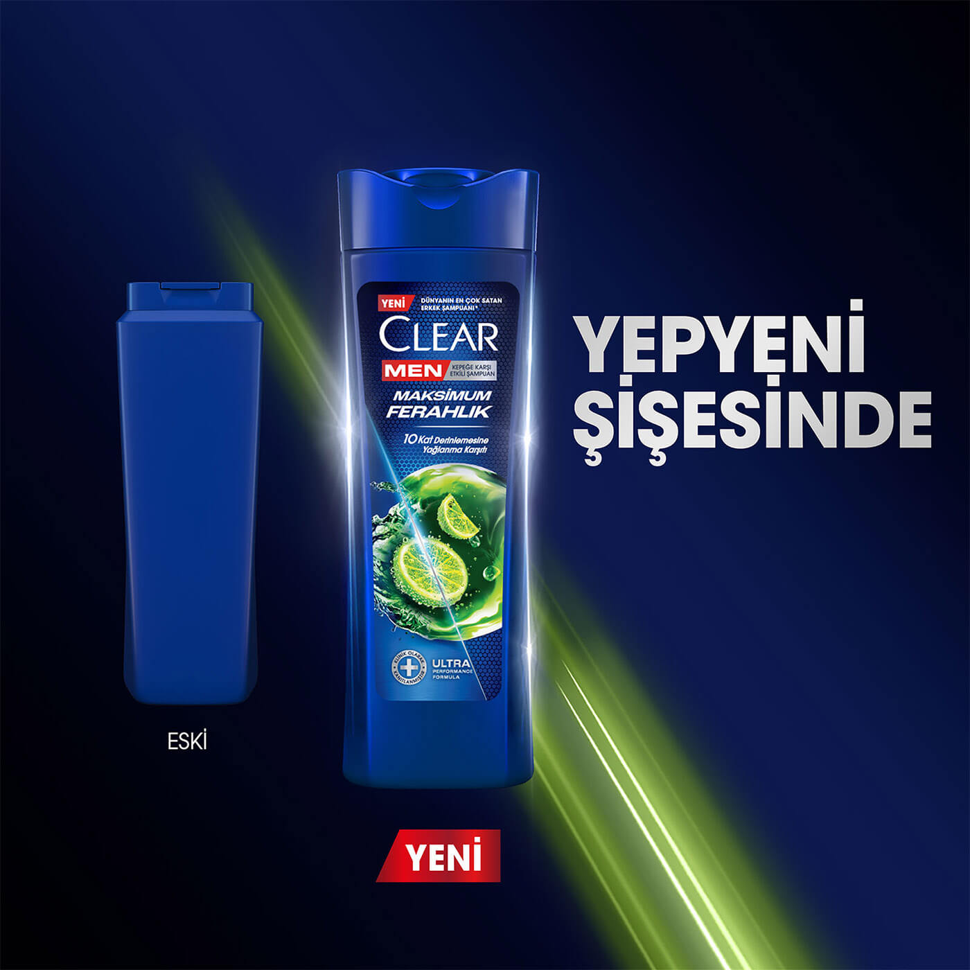 Clear Men Şampuan Maksimum Ferahlık Yağlı Saç Derisi İçin Limon