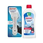 Domol Cam Seramik Yüzey Temizleme Malası ve Seramik Yüzey Temizleyici 2'li Set