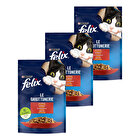 Felix Yaş Kedi Maması Sığır Etli 85 gr, 3'lü Set