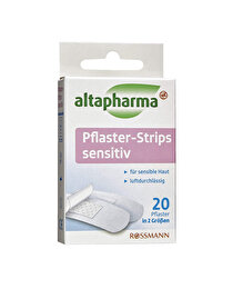 Altapharma Altapharma Hassas Ciltler İçin Şerit Yara Bandı 2 Farklı Boyutta 20 Adet