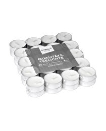 Rubin Licht Rubin Licht Tealight Beyaz, 40'lı