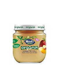 Hero Baby Hero Baby Organik Karışık Meyveli Püre Kavanoz Mama 120 gr