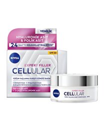 Nivea Nivea Cellular Expert Filler Yoğun Yaşlanma Karşıtı Gündüz Bakım Yüz Kremi 50 ml, SPF30