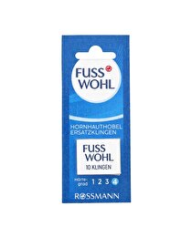 Fusswohl Fusswohl Topuk Törpüsü Yedek Bıçak 10'lu