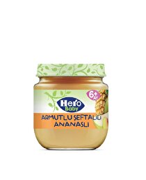 Hero Baby Hero Baby Armut Şeftali ve Ananas Püreli Kavanoz Mama 120 gr