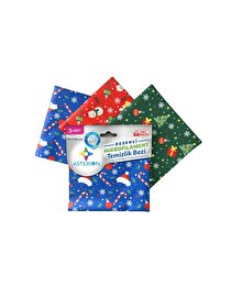 Asterion Asterion Mikrofiber Temizlik Bezi Tek Taraf Baskılı 3'lü