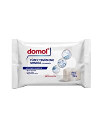 Domol Domol Çok Amaçlı Yüzey Temizleme Mendili 50'li Beyaz Sabun