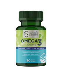 Nature's Supreme Nature's Supreme Omega 3 1000 Mg 30 Kapsül