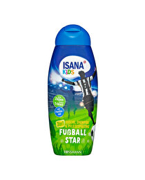 Isana Kids Isana Kids Duş Jeli ve Şampuan 3'ü 1 Arada Futbol Starı Meyvemsi 300 ml