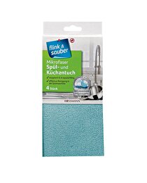 Flink & Sauber Flink & Sauber Mikrofiber Temizlik Bezi Düz Zeminler İçin 4'lu