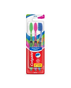 Colgate Colgate Diş Fırçası Extra Clean Colors Medium 2+1