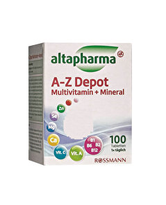 Altapharma Altapharma Multivit Mineral A-Z Tablet 100'lü 138 gr