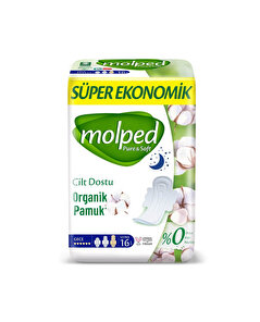 Molped Molped Hijyenik Ped Pure & Soft Gece 16'lı