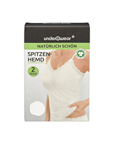 Underwear Underwear Kadın Dantelli Atlet 2'li Beyaz M Beden