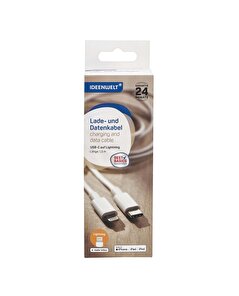 Ideenwelt Ideenwelt Data Aktarımı ve Şarj Kablosu Usb C-Lightning 1,5 Metre