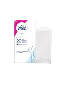 Veet Veet Pure Ağda Bandı Bacak&Vücut 20'li