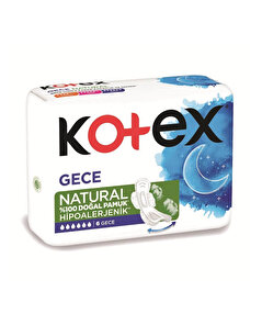 Kotex Kotex Natural Hijyenik Ped Ultra, Gece 6'lı