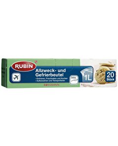 Rubin Rubin Kilitli Poşet - 1 Litre Çok Amaçlı 20'li