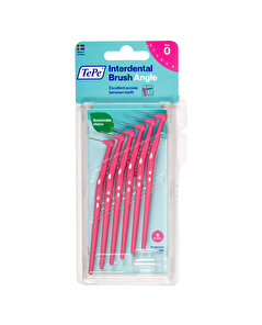 Tepe Tepe Arayüz Fırçası Angle Saplı 0.4 mm Pembe 6'lı