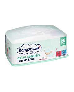 Babydream Babydream Bebek Islak Mendil Çok Hassas Cilt, Aloe Veralı 80'li