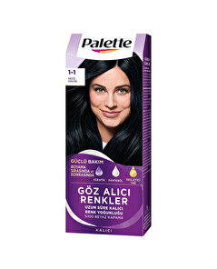 Palette Palette Saç Boyası Göz Alıcı Renkler 1-1 Gece Mavisi 110 ml
