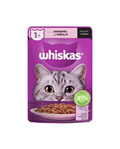 Whiskas Whiskas Yaş Kedi Maması Poşet Somonlu 85 gr