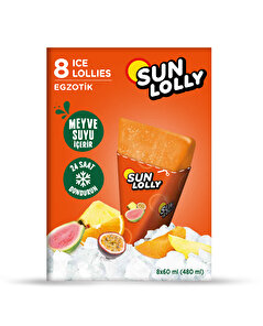 Sun Lolly Sun Lolly Egzotik Aromalı Su Buzu 8x60 ml