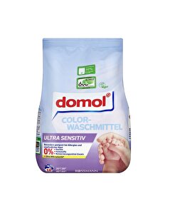 Domol Domol Toz Çamaşır Makinesi Deterjanı Renkli Eco 18 Yıkama Ultra Hassas 1215 gr