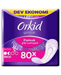 Orkid Orkid Günlük Ped Yaprak Pamuksu Deo Fresh 80'li