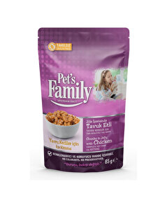 Pet's Family Pet's Family Yavru Kedi Maması Pouch Tavuklu Jöleli 85 gr.