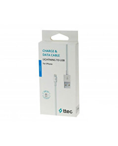 Ttec Ttec Şarj Kablosu Usb-A-Lightning Beyaz