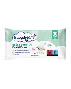 Babydream Babydream Bebek Islak Mendil Çok Hassas Cilt, Aloe Veralı 30'lu