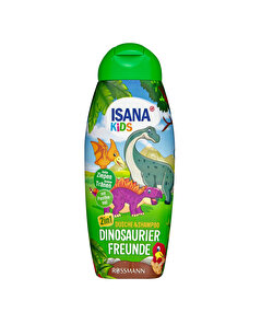 Isana Kids Isana Kids Duş Jeli ve Şampuan 2'si 1 Arada Dinozor Arkadaşlar 300 ml