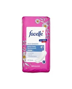 Facelle Facelle Maxi Ped Kanatli Ekstra Uzun Gece 14'lü