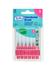 Tepe Tepe Arayüz Fırçası Blister 0.4 mm Pembe 6'lı