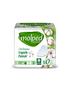 Molped Molped Hijyenik Ped Ultra Pure & Soft Tekli Normal 8'li