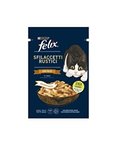 Felix Felix Kedi Yaş Mama Tasty Shreds Tavuklu 80 gr