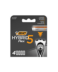 BIC BIC Flex5 Traş Bıçağı Hybrid 5 Bıçaklı 4 Yedek Kartuş 1 adet