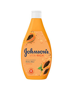 Johnson's Johnson's Vita-Rich Duş Jeli Papaya Özlü, Nemlendirici 400 ml