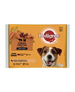 Pedigree Pedigree Poşet Mama Etli Seçenekler 4x100 gr