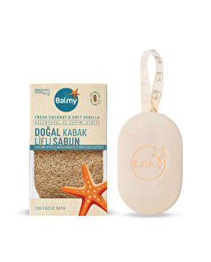 Balmy Balmy Doğal Kabak Lifli Sabun Fresh Coconut & Soft Vanilia 1 adet