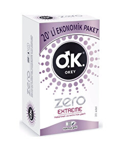 Okey Okey Prezervatif Zero Extreme Ekonomik 20'li