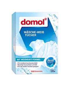 Domol Domol Beyazlatıcı Çamaşır Mendili 20 adet