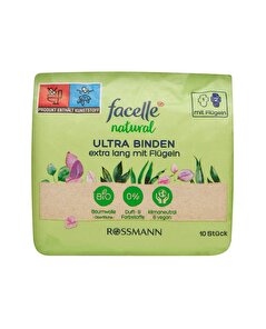 Facelle Facelle 10'lu Kanatlı Estra Uzun Natural Ultra Ped