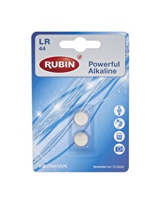 Rubin Rubin Düğme Alkalin Pil LR44 1,5V 2 Adet