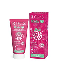 Rocs Rocs Kids Çocuk Diş Macunu 3-7 Yaş Ahududu Smoothie 35 ml