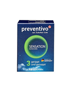 Preventivo Preventivo Prezervatif Sensation Seyahat Boy 3'lü